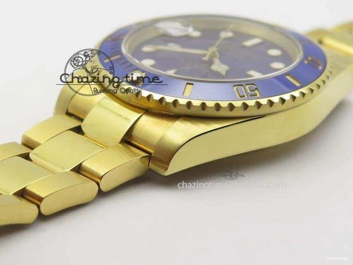 Blue Best ETA2836 BP Submariner Gold Dial Swiss Full Edition 0410